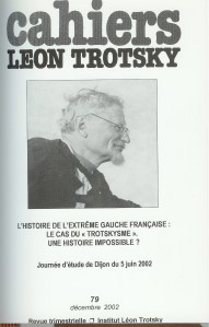 Image: Book cover: Cahiers Léon Trotsky
